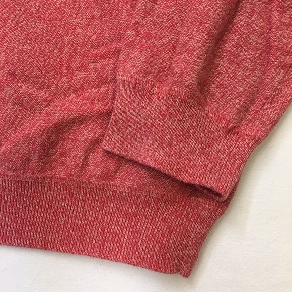 J McLAUGHLIN Sweater Men's L Candy Cane Red Crew Neck Pullover Speckled Cotton - Picture 4 of 16